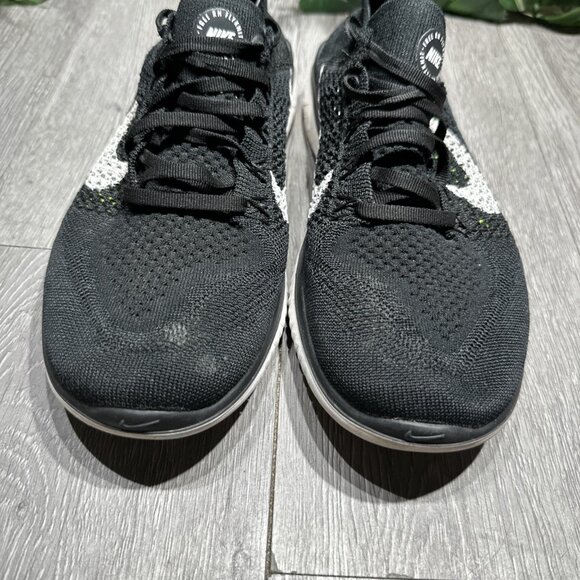 Nike Free RN Flyknit 2018 942839-001 Womens Sz  8.5 Black Athletic Running Shoes - Picture 3 of 9
